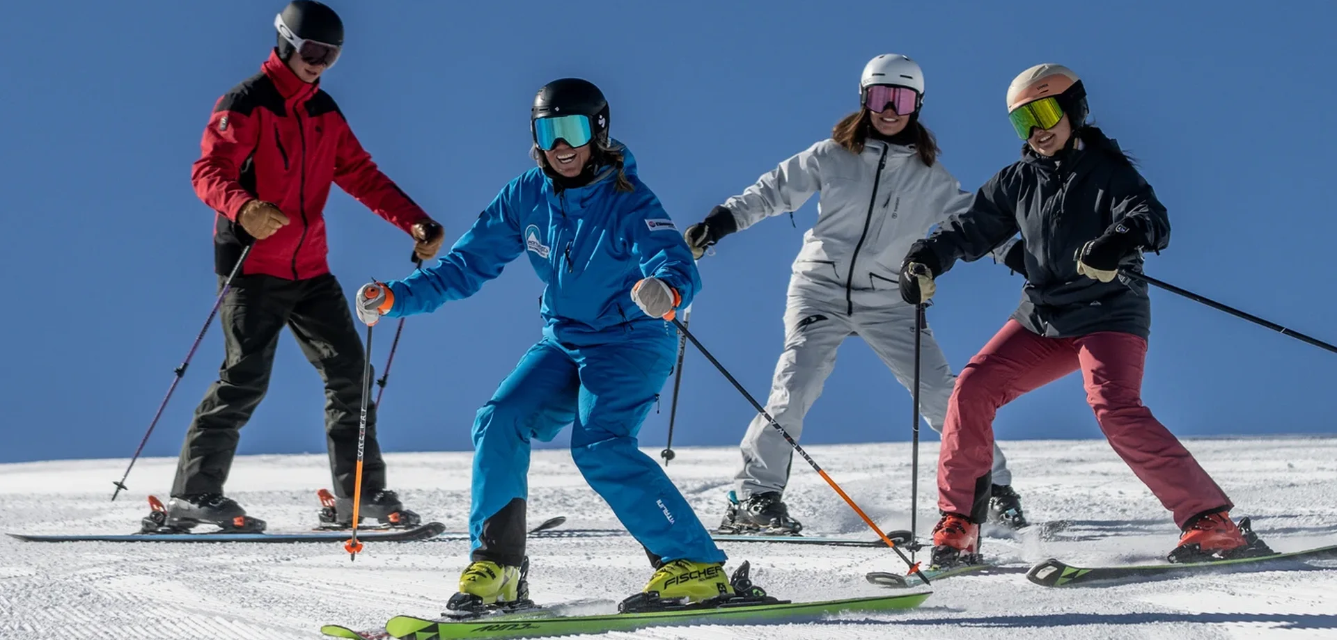SKI KURS für Anfänger Sicher das Bremsen und das Kurven fahren lernen