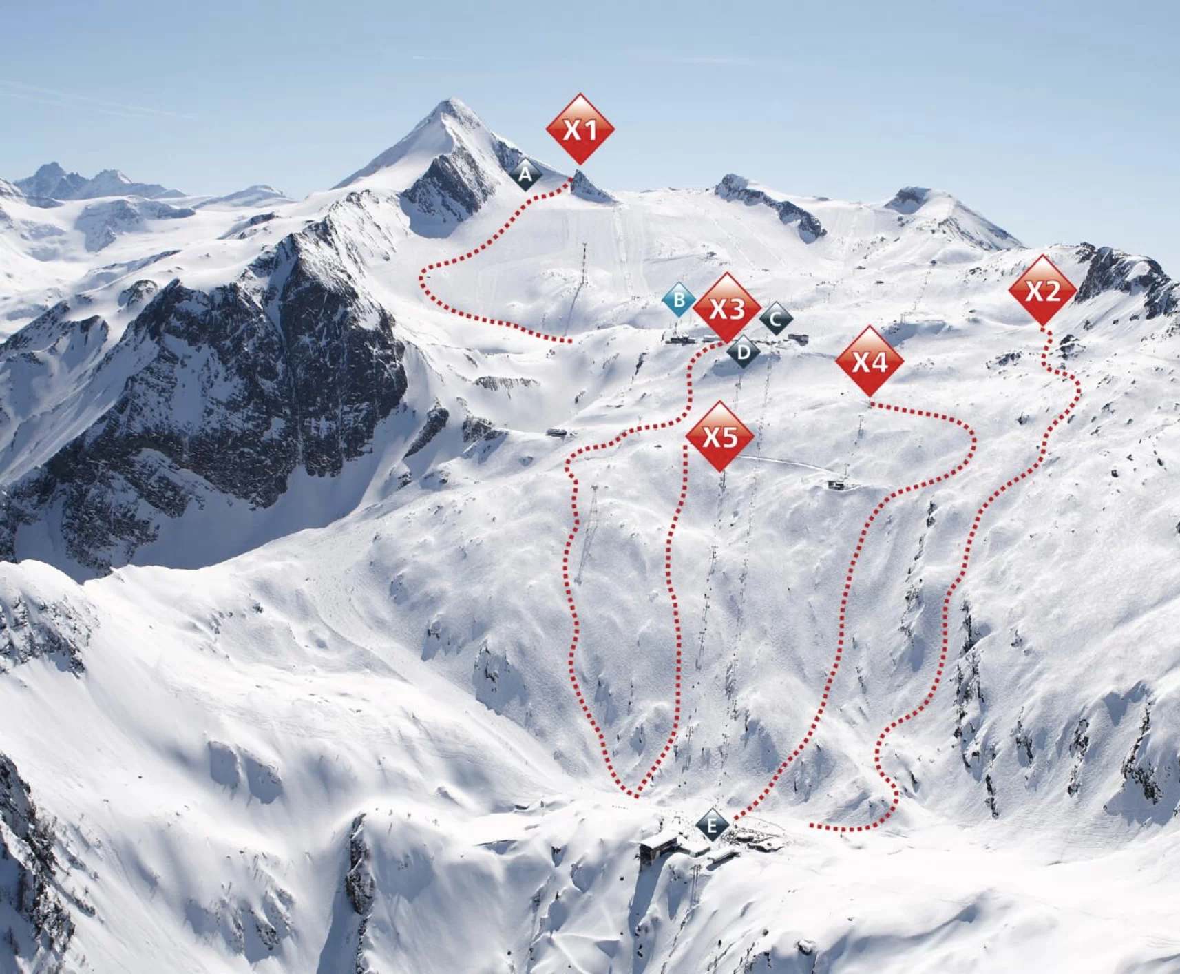 <span style="color:#3a4251;"><strong><span style="font-size:22px;">Freeride Gruppen in Kaprun:</span></strong></span>