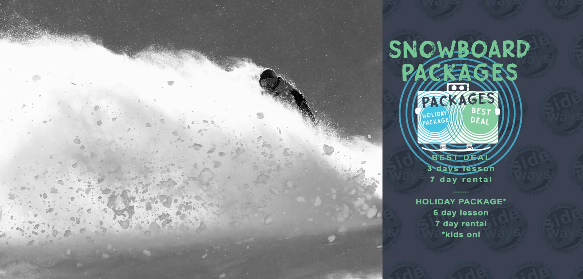 Snowboard Kurs & Verleih Pakete in Kaprun!