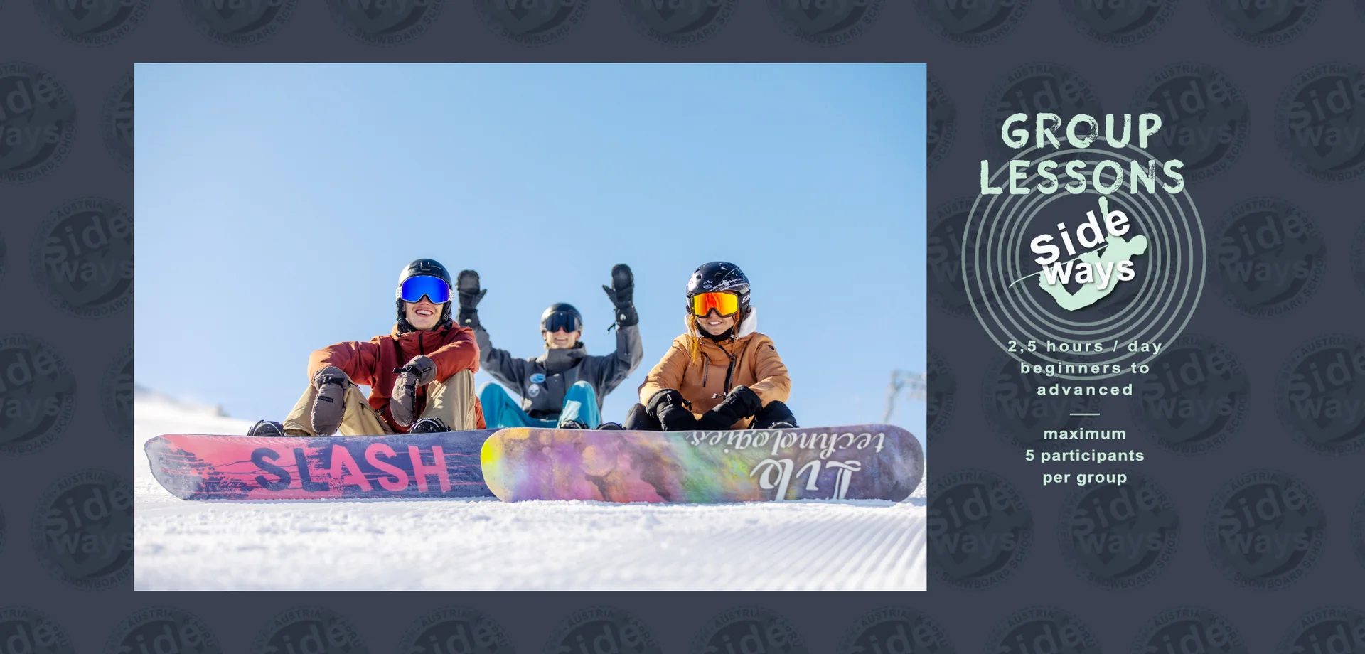 SNOWBOARD KURS Gruppen Unterricht in Kaprun